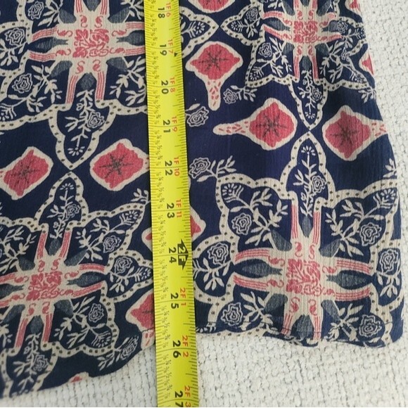 Vintage America Womens 3/4 balloon sleeve Peasant Top button up Size  Large - Picture 14 of 16